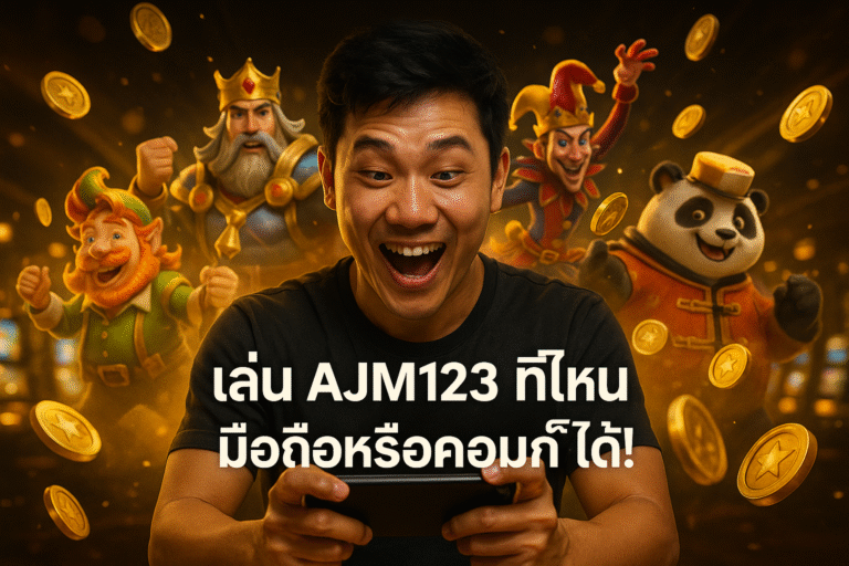 เล่น AJM123 ที่ไหน มือถือหรือคอมก็ได้!