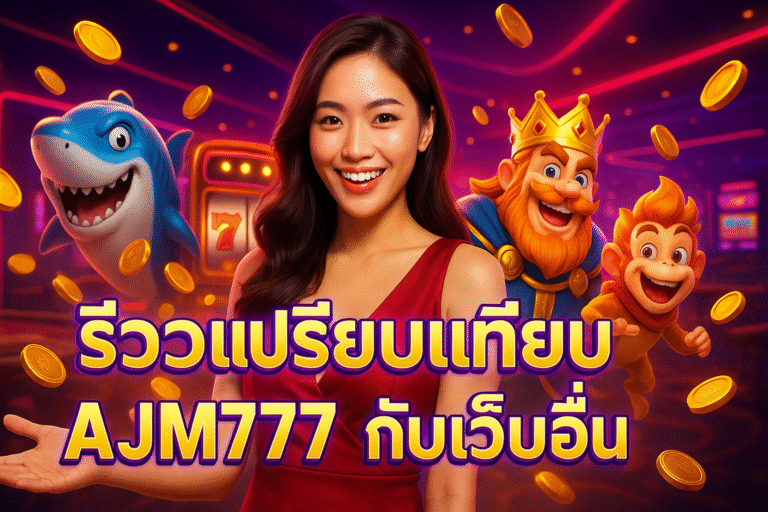 รีวิวเปรียบเทียบ AJM777 กับเว็บอื่น